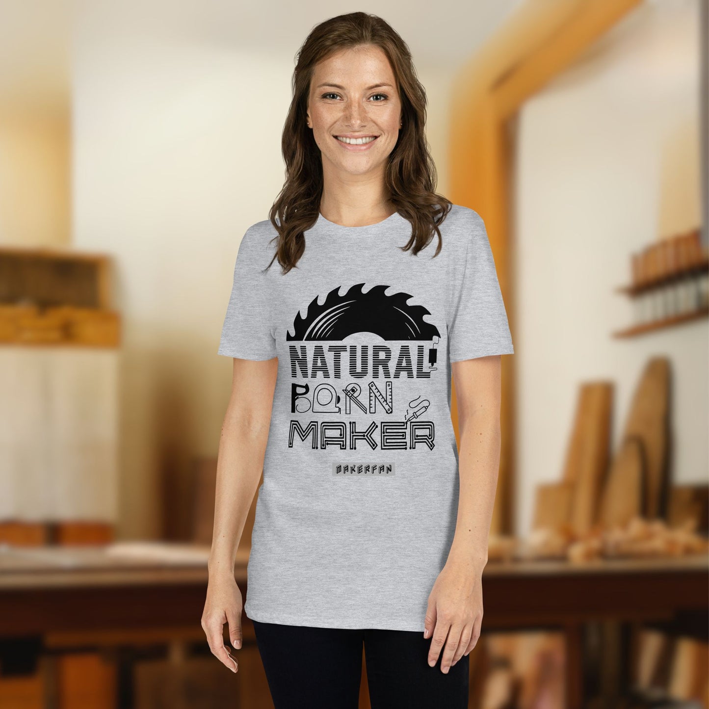 Maglietta Unisex MakerFan - Natural born