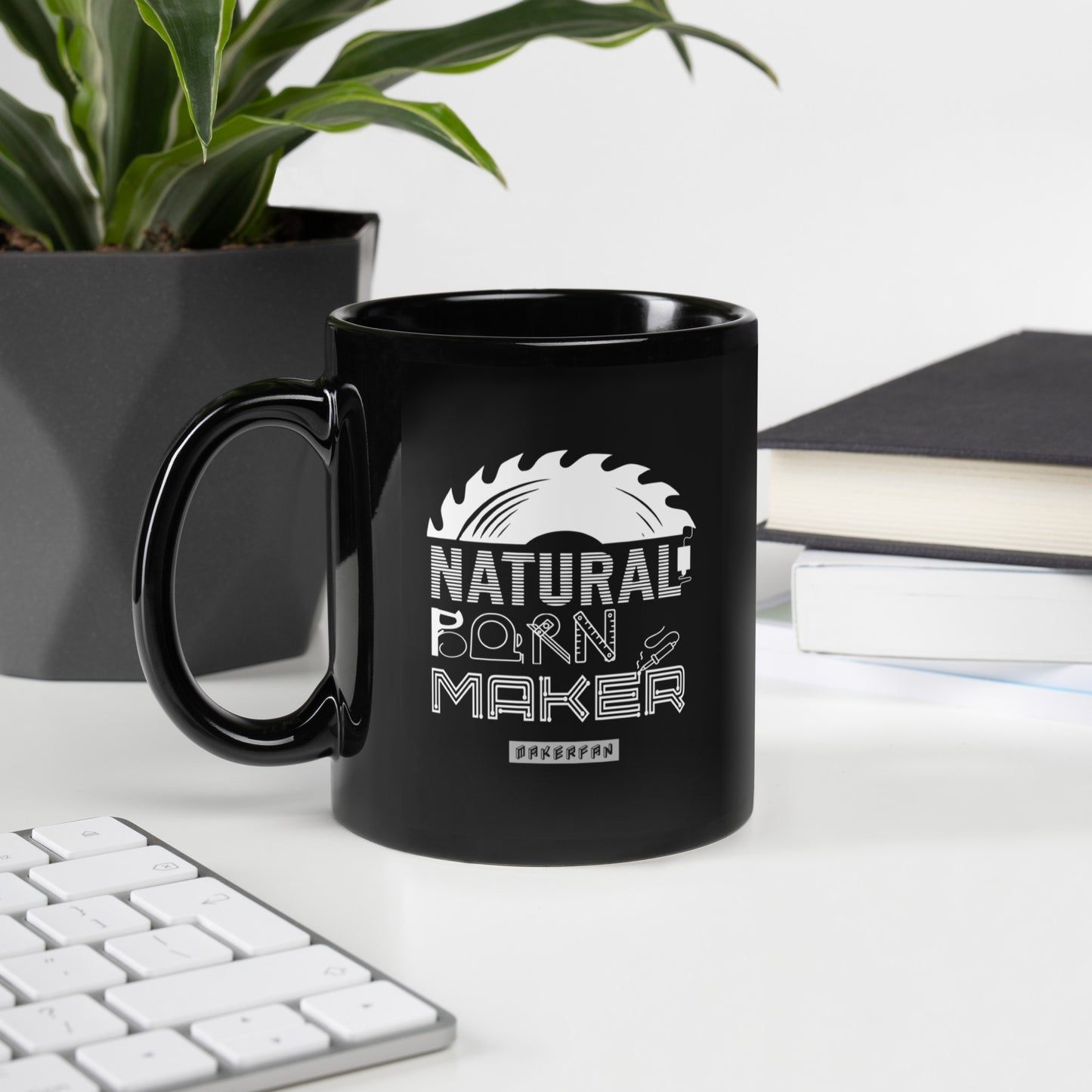 Tazza nera MakerFan - Natural born