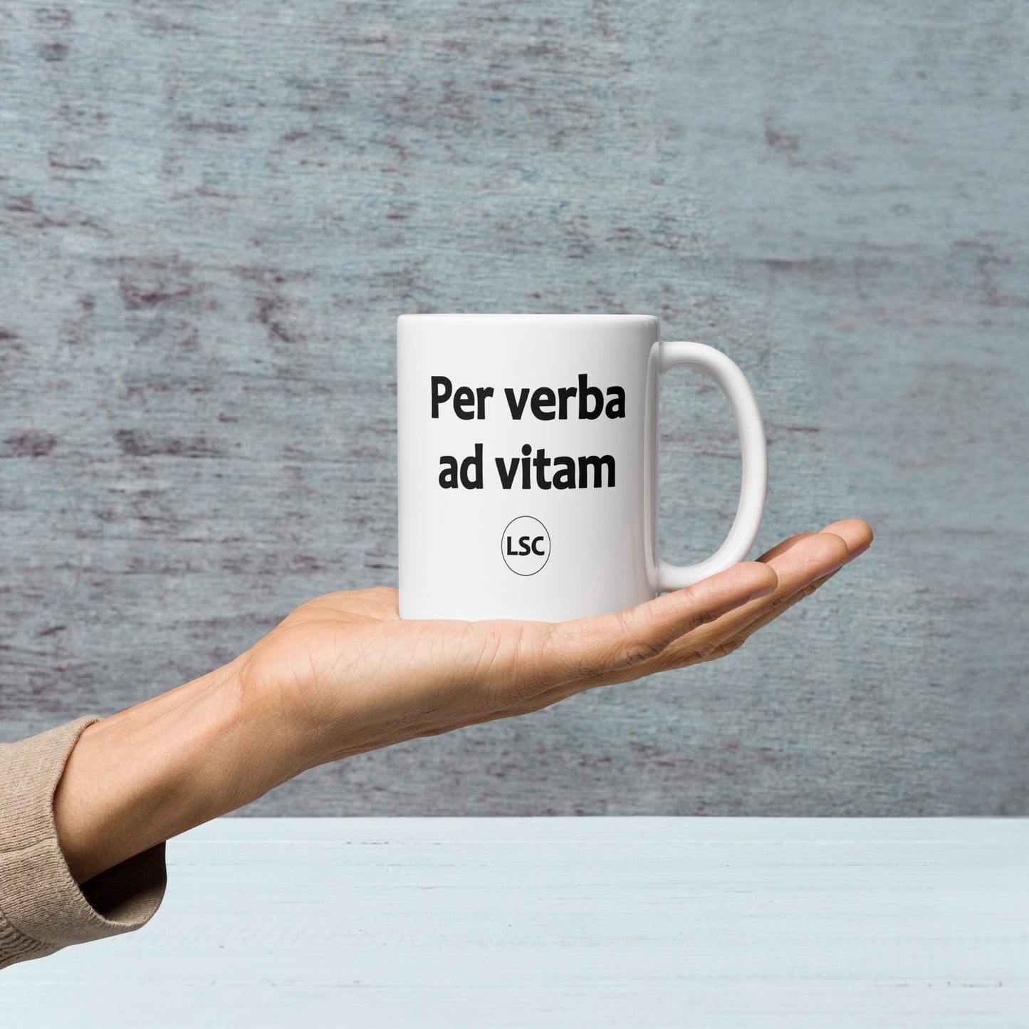 Tazza bianca - Per verba ad vitam